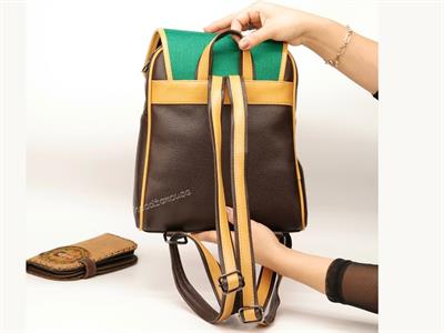 Klasik Frida Figürlü Kapaklı Sırt Çantası Kahverengi, Büyük Cüzdan Hardal Etnik Bohem Style Cüzdan Kombin