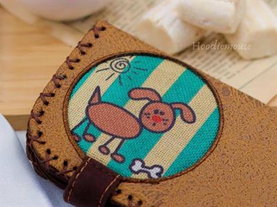 Köpek Figürlü Büyük Cüzdan Etnik Bohem Retro Vintage Style - HARDAL