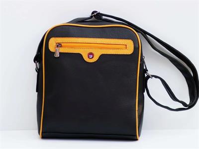 Küçük Kara Balık Figürlü Büyük Postacı Kol Çantası Etnik Bohem Style - Siyah