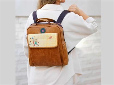 Küçük Prens Desen Unisex Taba Canta, EKucuk Prens Kahverengi Cüzdan  Hem Sırt Hem Capraz Hem Elde Etnik Bohem Style KOMBIN