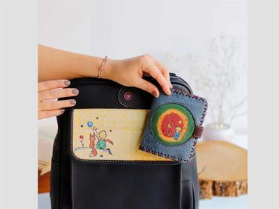 Küçük Prens Desen Unisex Siyah Canta, EKucuk Prens Petrol Cüzdan Hem Sırt Hem Capraz Hem Elde Etnik Bohem Style KOMBIN