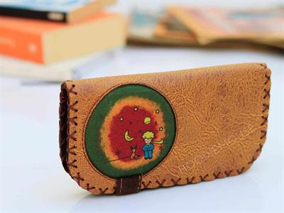 Küçük Prens Figürlü Büyük Cüzdan Etnik Bohem Retro Vintage Style - HARDAL