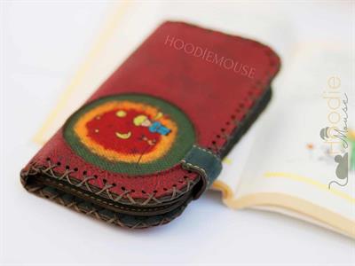 Küçük Prens Figürlü Büyük Cüzdan Etnik Bohem Retro Vintage Style - BORDO