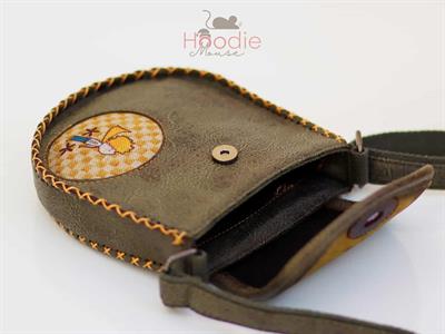 Küçük Prens Figürlü Çapraz Örgülü Kol Çantası Etnik Bohem Style - Yesil