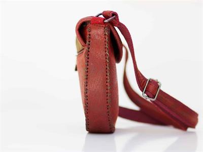 Küçük Prens Figürlü Çapraz Örgülü Kol Çantası Etnik and Bohem Style - Bordo
