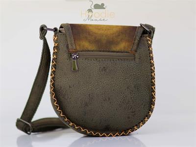 Küçük Prens Figürlü Çapraz Örgülü Kol Çantası Etnik Bohem Style - Yesil