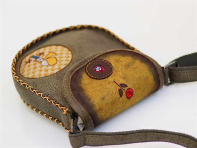 Küçük Prens Figürlü Çapraz Örgülü Kol Çantası Etnik Bohem Style - Yesil