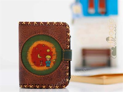 Küçük Prens Figürlü Küçük Cüzdan Etnik Bohem Retro Style - KAHVERENGİ