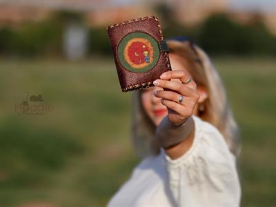 Küçük Prens Figürlü Küçük Cüzdan Etnik Bohem Retro Style - KAHVERENGİ