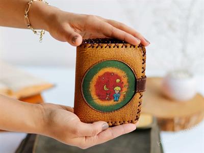 Küçük Prens Figürlü Küçük Cüzdan Etnik Bohem Retro Style -HARDAL
