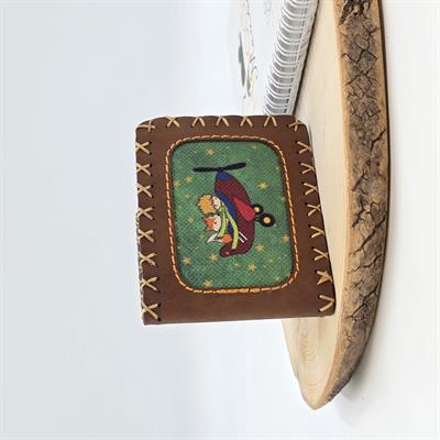 Küçük Prens Figürlü Küçük Cüzdan Etnik Bohem Retro Style -Taba