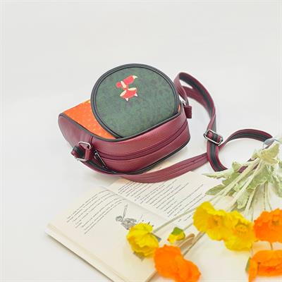 Küçük Prens Figürlü Küçük Postacı Omuz Çantası Etnik Bohem Style - Bordo
