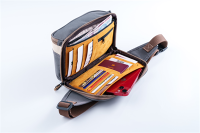 Rakun Figürlü Bel Çantası – Etnik Bohem Tasarım Suya Dayanıklı Günlük & Seyahat Çantası Füme