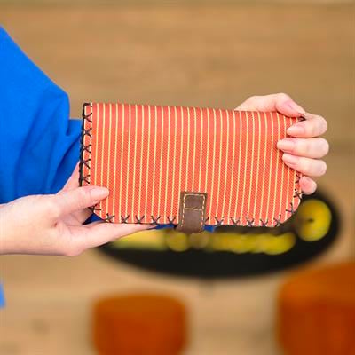 Özgür Ruh Kuş Desenli Büyük Kadın Cüzdanı - Etnik Retro Bohem El Yapımı