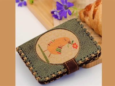 Kuş Figürlü Kapaklı Sırt Çantası Kahverengi, Cüzdan Yesil Etnik Bohem Style Kombin