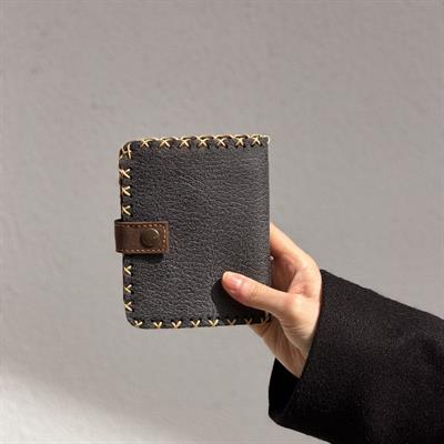 Kuş Figürlü Küçük Cüzdan Etnik Bohem Retro Style - ANTRASİT