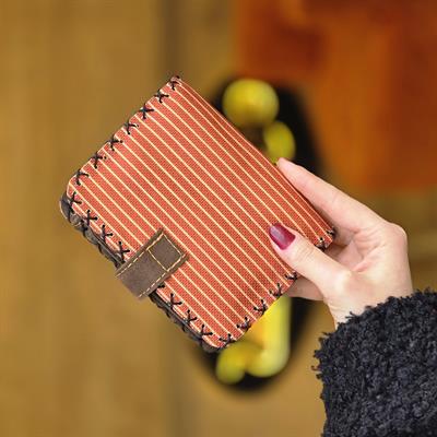 Özgür Ruh Kuş Desenli Küçük Kadın Cüzdanı - Etnik Retro Bohem El Yapımı