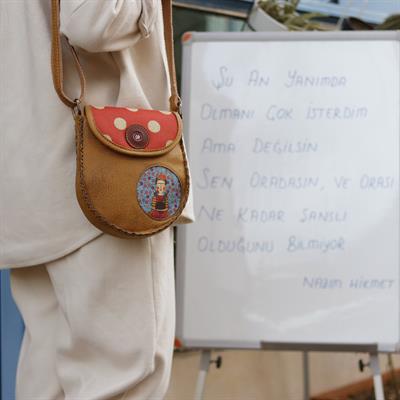 Mavi Frida Çapraz Örgülü Kol Çantası Etnik Bohem Style - Hardal