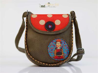 Mavi Frida Çapraz Örgülü Kol Çantası Etnik Bohem Style - Yesil