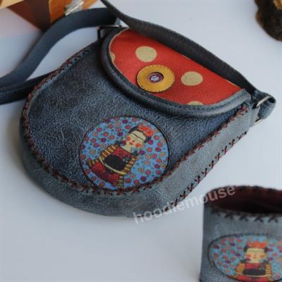 Mavi Frida Çapraz Örgülü Kol Çantası Etnik Bohem Style - Petrol