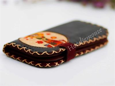 Mexsican Frida Figürlü Büyük Cüzdan Etnik Bohem Retro Vintage Style - ANTRASİT