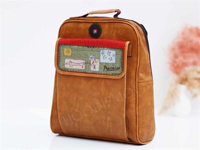 Peecasso Figürlü Unisex Canta Hem Sırt Hem Capraz Hem Elde Etnik Bohem Style - TABA