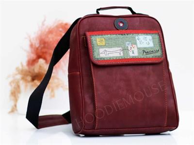 Peecasso Figürlü Unisex Canta Hem Sırt Hem Capraz Hem Elde Etnik Bohem Style - BORDO