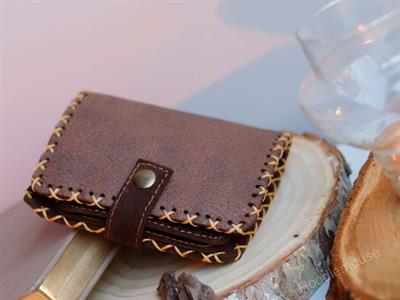 Rakun Figürlü Küçük Cüzdan Etnik Bohem Retro Style - Kahverengi