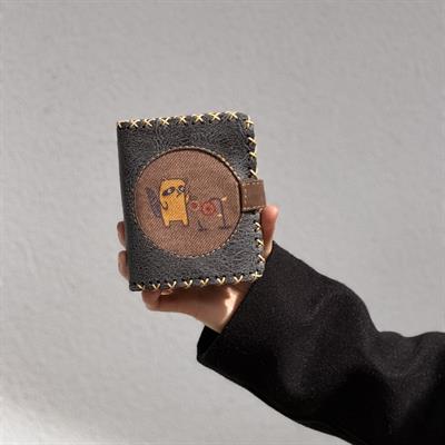Rakun Figürlü Küçük Cüzdan Etnik Bohem Retro Style -ANTRASİT
