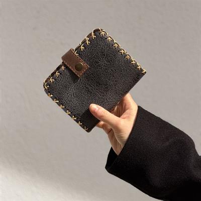 Rakun Figürlü Küçük Cüzdan Etnik Bohem Retro Style -ANTRASİT