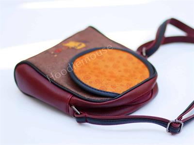 Rakun Figürlü Küçük Postacı Omuz Çantası Etnik Bohem Style - Bordo