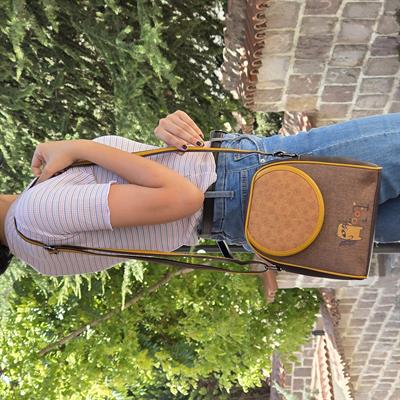 Rakun Figürlü Küçük Postacı Omuz Çantası Etnik Bohem Style - Kahverengi