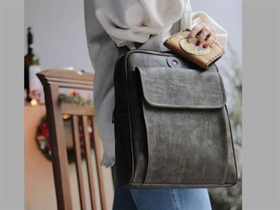 Sade Desen Unisex Gri Çanta, YKüçük Prens Hardal Cüzdan Hem Sırt Hem Capraz Hem Elde Etnik Bohem Style KOMBIN