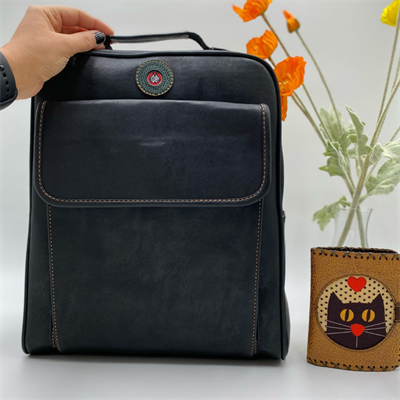 Sade Desen Unisex Siyah Çanta, Kedi Aşkı Hardal Cüzdan Hem Sırt Hem Capraz Hem Elde Etnik Bohem Style KOMBIN