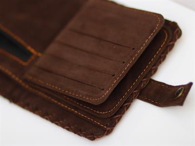 Tilki Aşkı Desenli Küçük Kadın Cüzdanı - Etnik Retro Bohem El Yapımı