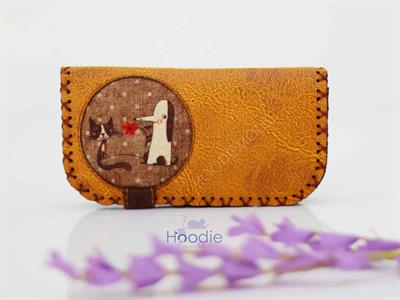 Tilki Figürlü Büyük Cüzdan Etnik Bohem Retro Vintage Style - HARDAL