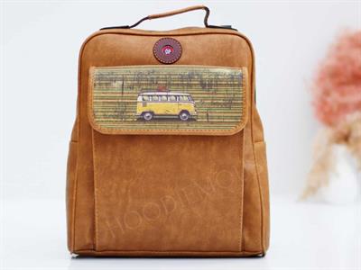 Wosvos Figürlü Unisex Canta Hem Sırt Hem Capraz Hem Elde Etnik Bohem Style - TABA