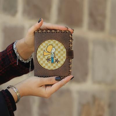 Y. Küçük Prens Figürlü Küçük Cüzdan Etnik Bohem Retro Style - Kahverengi