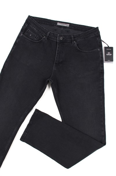 LACARINOYüksek Bel Boru Paça Battal Kalıp Füme Erkek Jean Pantolon