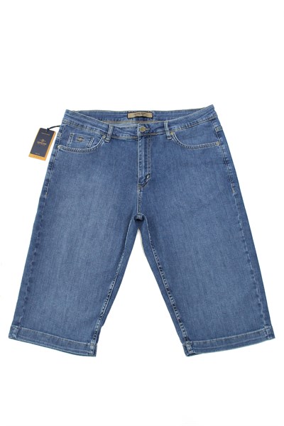 LACARINOErkek Yüksek Bel Blue Capri Jean