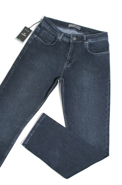 LACARINOYüksek Bel Boru Paça Ebony Black Erkek Jean Pantolon