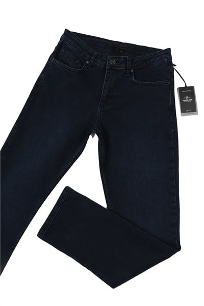 LACARINOYüksek Bel Boru Paça Blue Black Erkek Jean Pantolon
