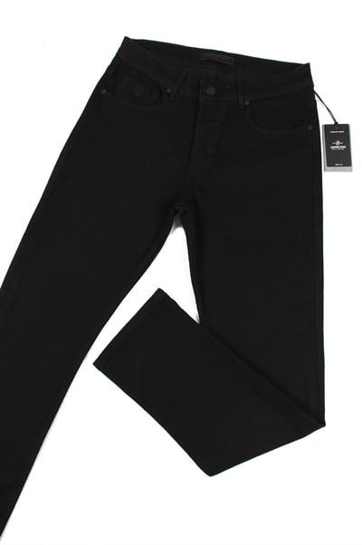 LACARINOYüksek Bel Boru Paça Black Erkek Jean Pantolon