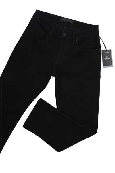 LACARINOYüksek Bel Boru Paça Black Erkek Jean Pantolon