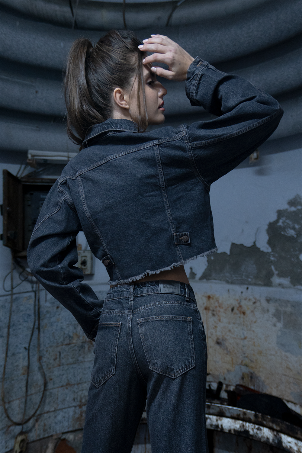 LACARINOGömlek Cep Detaylı Brown Denim Ceket