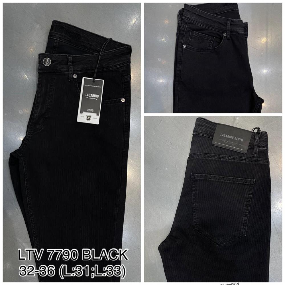 LACARINOYüksek Bel Dar Paça Black Jean Pantolon