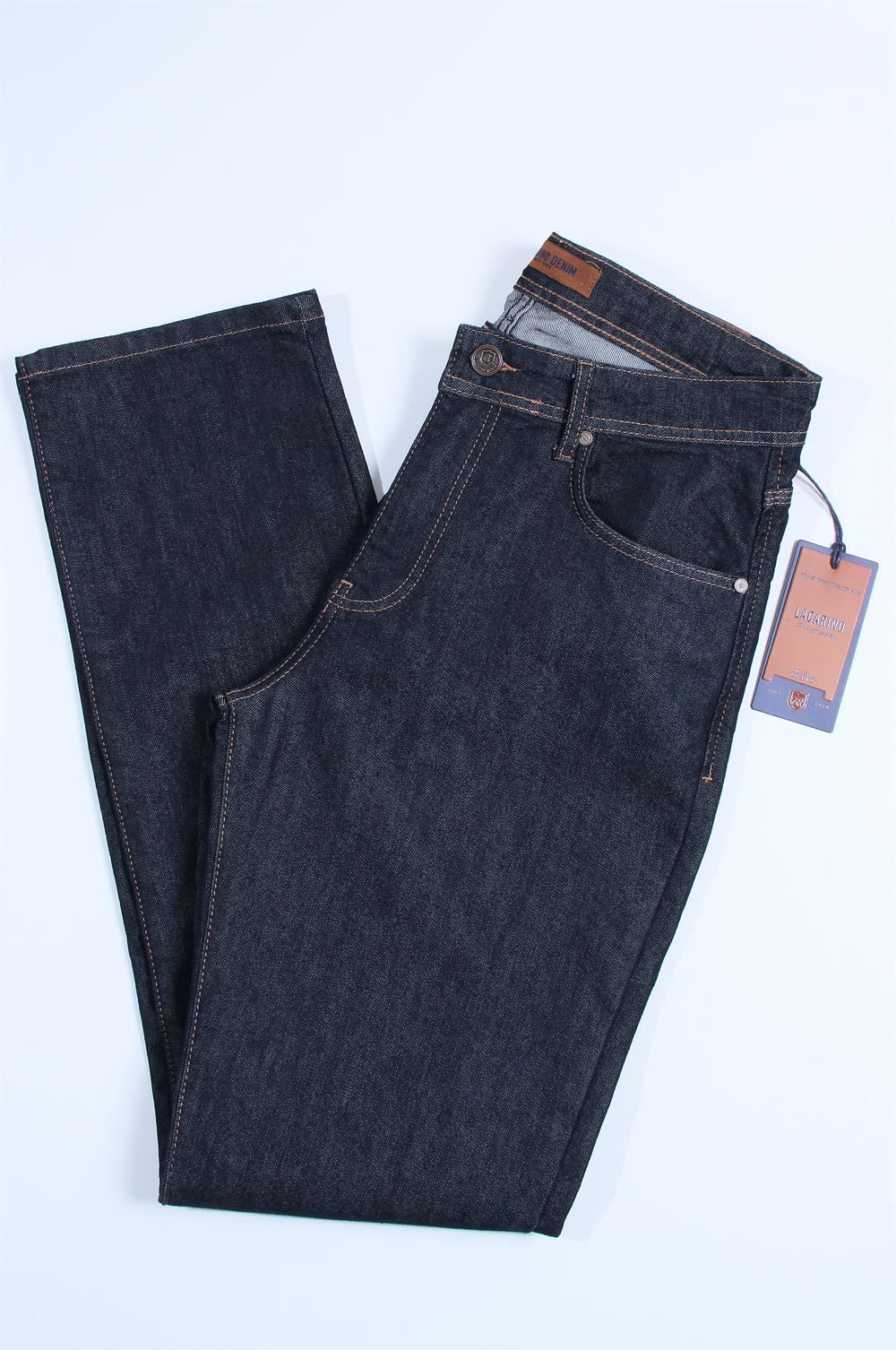 LACARINOYüksek Bel Boru Paça Navy Blue Jean Pantolon