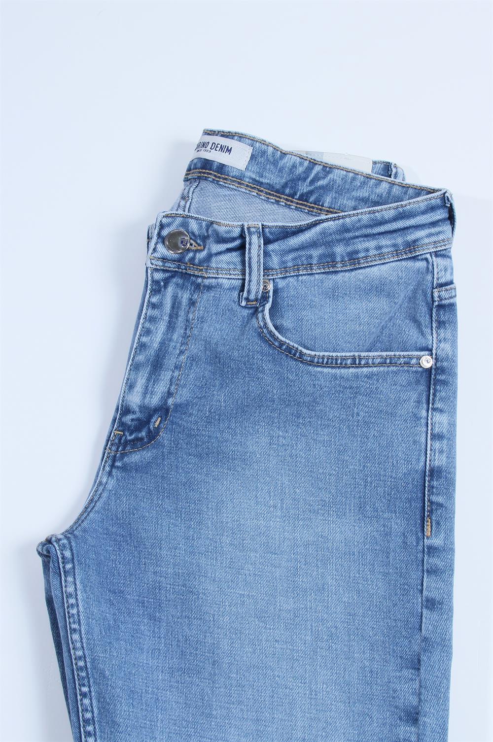 LACARINOErkek Bol Paça Light Blue Jean Pantolon