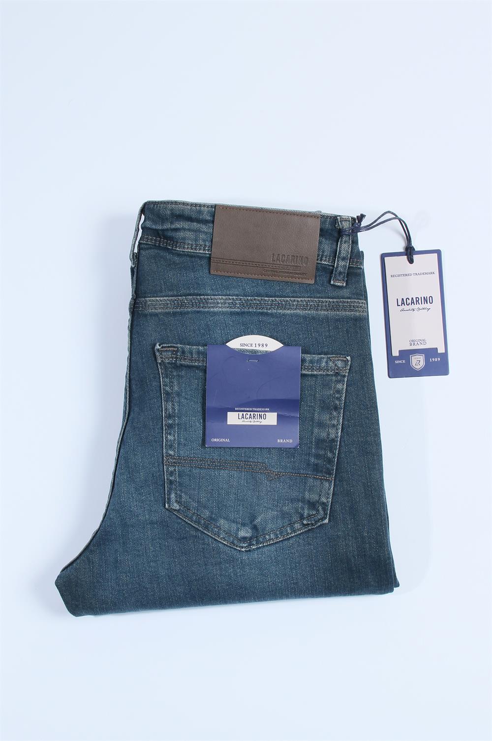 LACARINOYüksek Bel Klasik Kesim Od Green Jean Pantolon