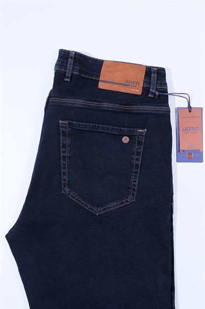 LACARINOYüksek Bel Klasik Kesim Blue Black Jean Pantolon